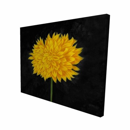 FONDO 16 x 20 in. Yellow Chrysanthemum-Print on Canvas FO2789495